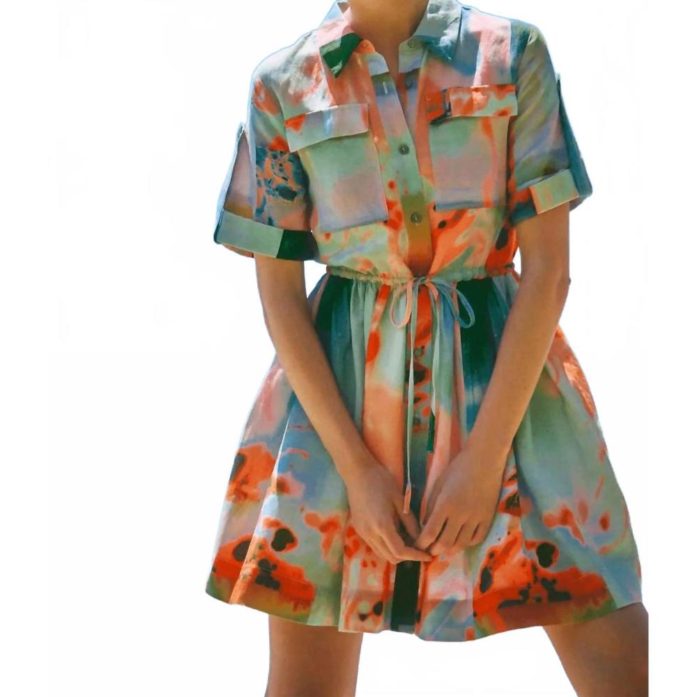 NEW HUNTER BELL peyton mini dress in lava lamp - Picture 1 of 6